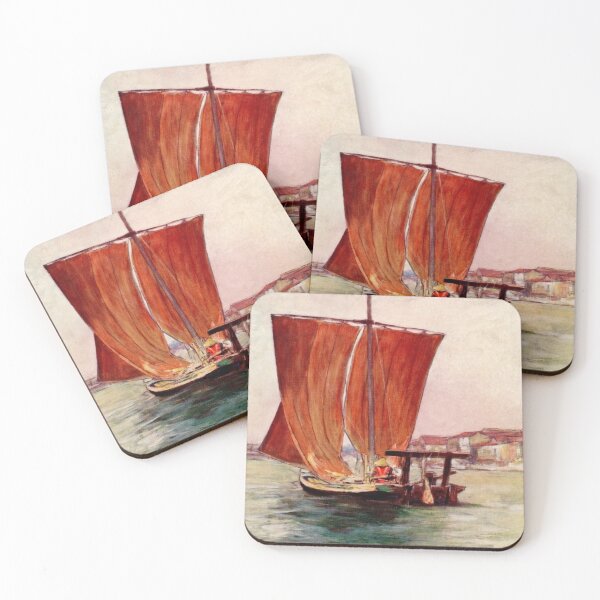 Item preview, Swinging Away, Japanese Boat, 1904 designed and sold by H3rron-Arts.
