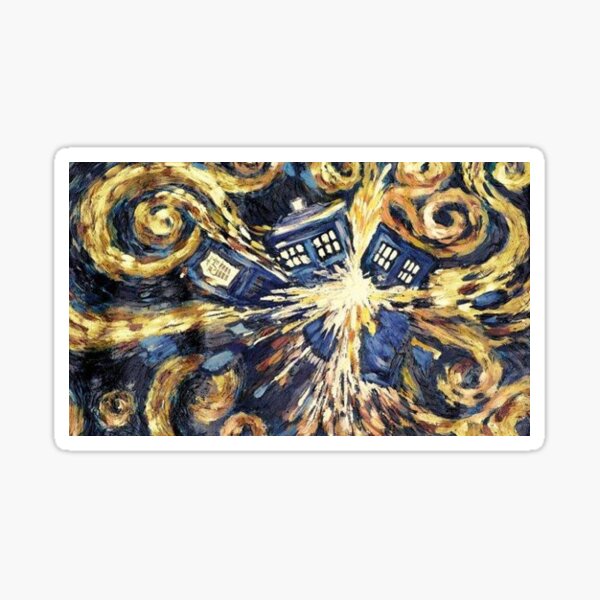 Explodierende Tardis Sticker