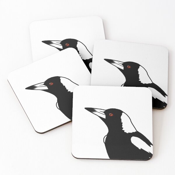Item preview, Australian Magpie CloseUp - White designed and sold by Birds & Things.
