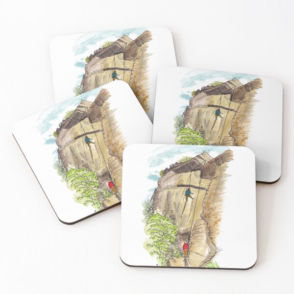 Item preview, Climbing Watercolour - Hospital Flats designed and sold by Tom Napper Design.