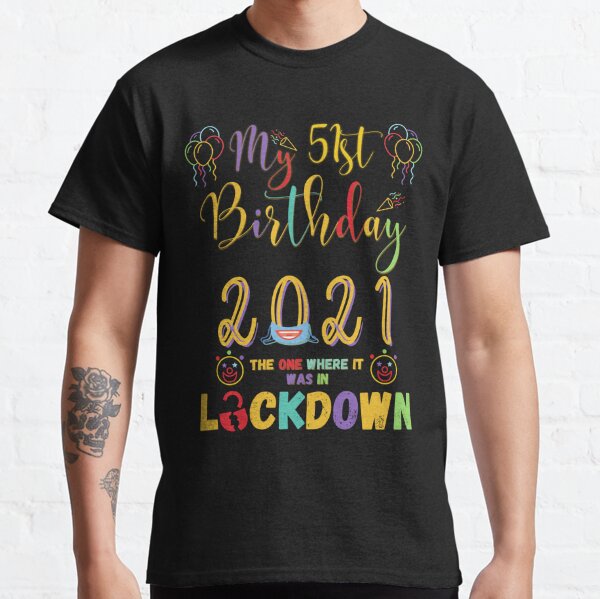 5th birthday lockdown t shirt