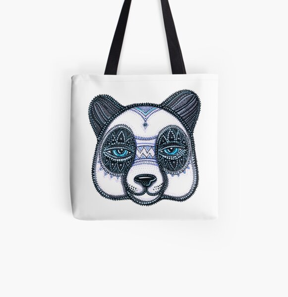 PANDA Allover-Print Tote Bag