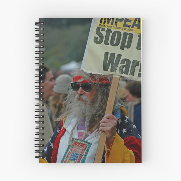 Item preview, Stop The War peace protester designed and sold by Random Railways.