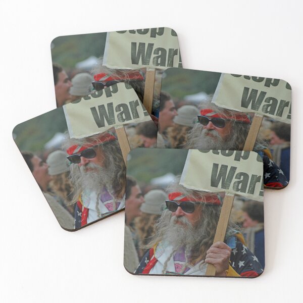 Item preview, Stop The War peace protester designed and sold by Random Railways.