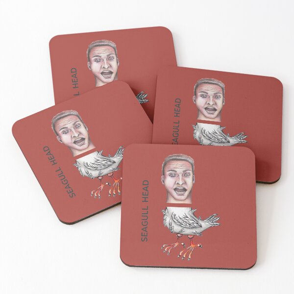 Item preview, SEAGULL HEAD by FrankenDuo whizz brown red designed and sold by FrankenDuo.