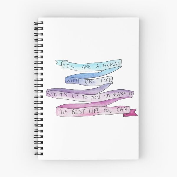 Item preview, danisnotonfire Life Motivation Quote (blue/pink gradient) designed and sold by hexahue.