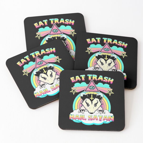Item preview, Eat Trash Hail Satan Raccoon designed and sold by ellenkelly.