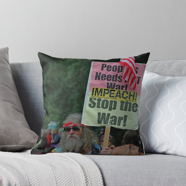Item preview, Stop The War peace protester designed and sold by Random Railways.