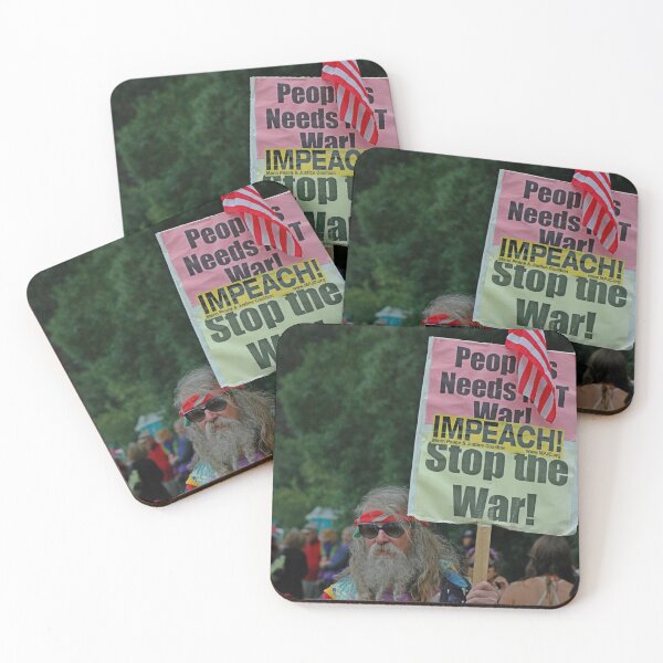 Item preview, Stop The War peace protester designed and sold by Random Railways.