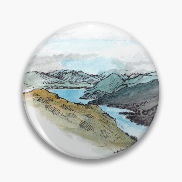 Item preview, Lake Wakatipu from Remarkables Watercolour designed and sold by Tom Napper Design.