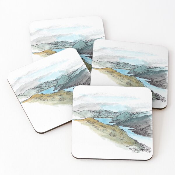 Item preview, Lake Wakatipu from Remarkables Watercolour designed and sold by Tom Napper Design.