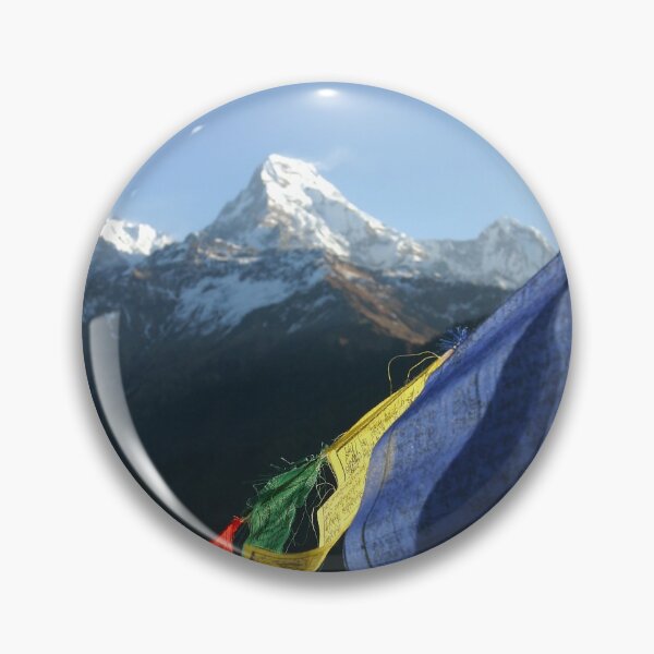 Item preview, Buddhist Prayer Flags with Himalaya mountain peaks designed and sold by Melissa Peltenburg.