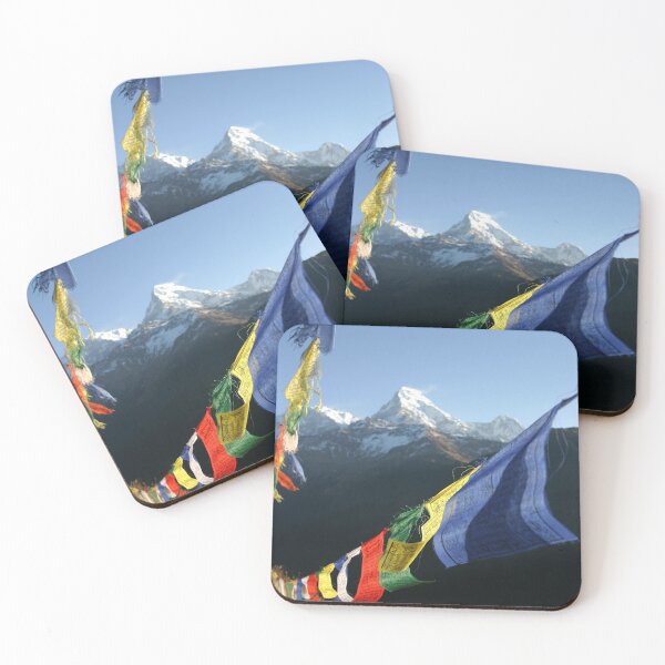 Item preview, Buddhist Prayer Flags with Himalaya mountain peaks designed and sold by Melissa Peltenburg.