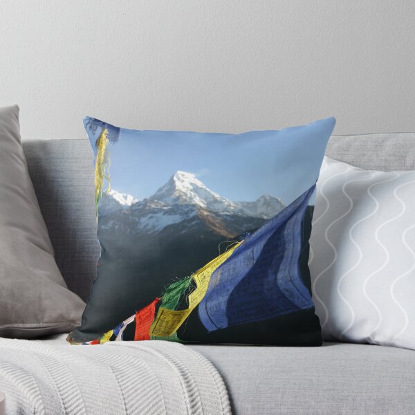 Item preview, Buddhist Prayer Flags with Himalaya mountain peaks designed and sold by Melissa Peltenburg.
