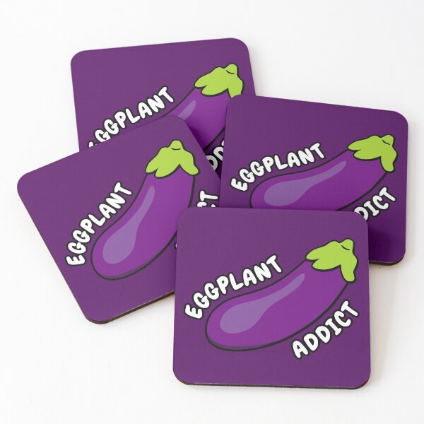 Item preview, Eggplant Addict - Funny Emoji T-Shirt designed and sold by FunnyStoopid.