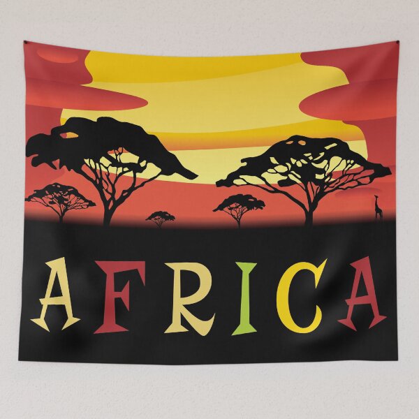 Item preview, Africa, Travel Poster designed and sold by BokeeLee.