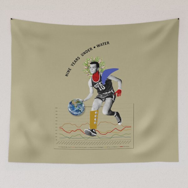 Item preview, Basketball Player with the World at his Feet designed and sold by KALEIDOSCOPE UK.
