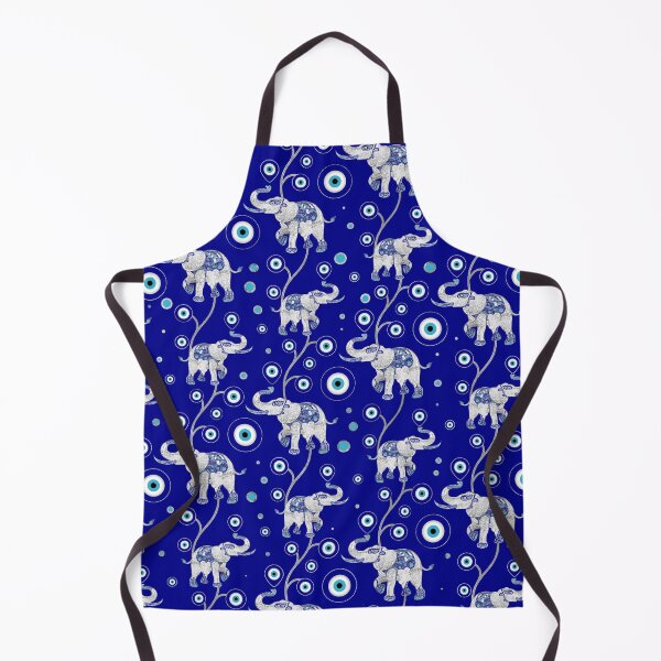Item preview, Evil Eye Elephant Good Luck amulet pattern designed and sold by k9printart.