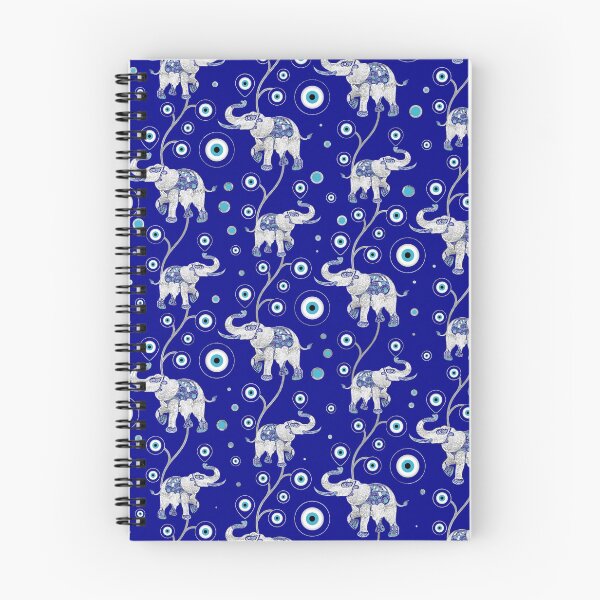 Item preview, Evil Eye Elephant Good Luck amulet pattern   designed and sold by k9printart.