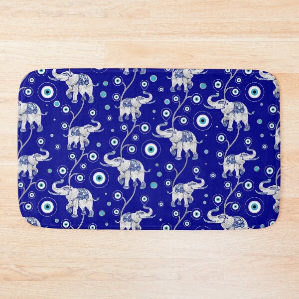 Item preview, Evil Eye Elephant Good Luck amulet pattern   designed and sold by k9printart.