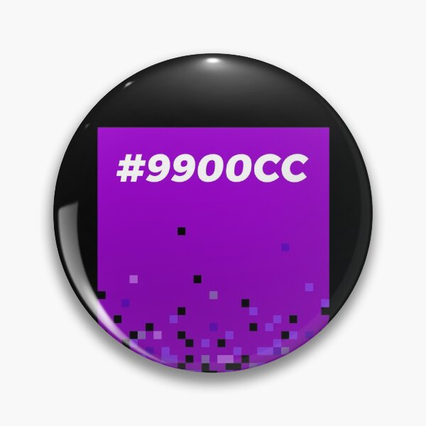 Item preview, Hex Code Pixel Art Color Block Purple #9900CC designed and sold by ClickForMore.
