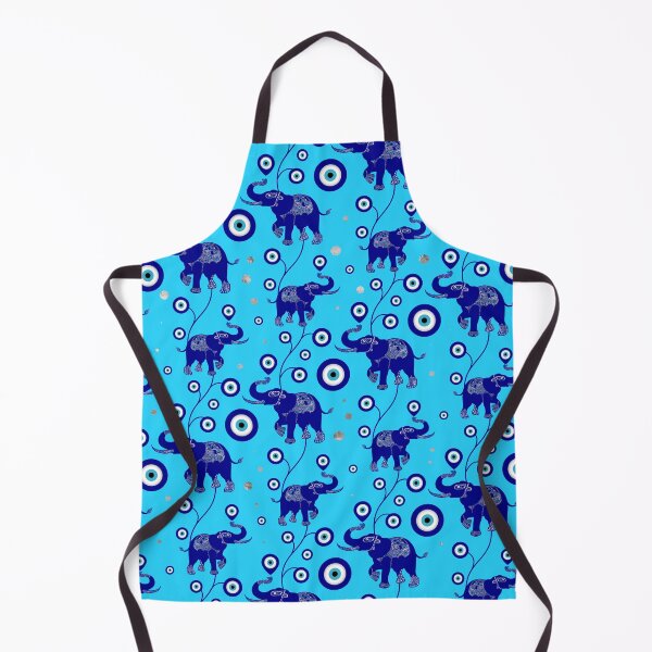 Item preview, Evil Eye Elephant Good Luck amulet pattern designed and sold by k9printart.