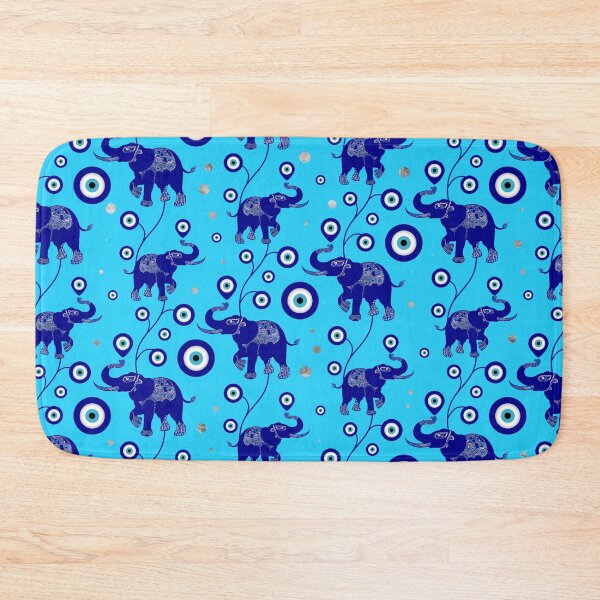 Item preview, Evil Eye Elephant Good Luck amulet pattern   designed and sold by k9printart.