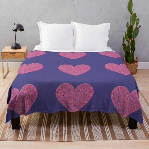 Item preview, Pink and Purple Love Hearts Pattern designed and sold by DesignsofNote.