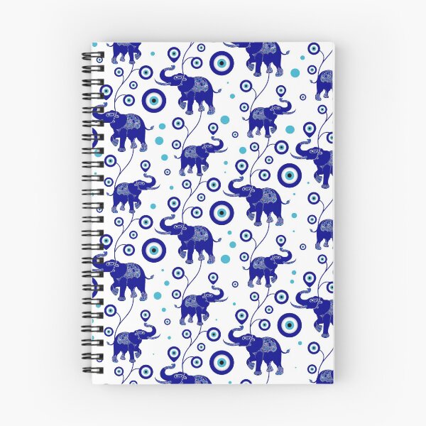 Item preview, Evil Eye Elephant Good Luck amulet pattern   designed and sold by k9printart.