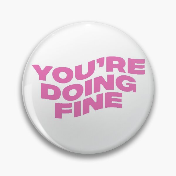 Item preview, girlboss - you're doing fine wavy text designed and sold by Merch-For-All.