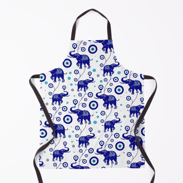 Item preview, Evil Eye Elephant Good Luck amulet pattern designed and sold by k9printart.