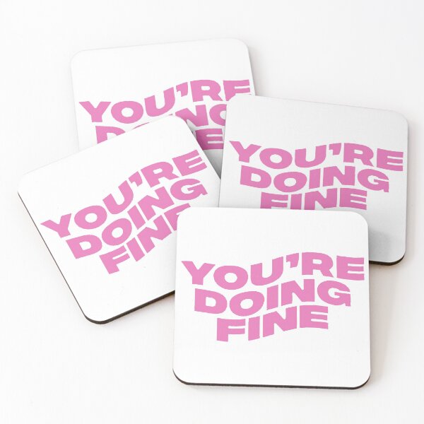 Item preview, girlboss - you're doing fine wavy text designed and sold by Merch-For-All.