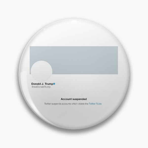 Aperçu de l'œuvre Trump Twitter suspendu créée et vendue par RetroFace.