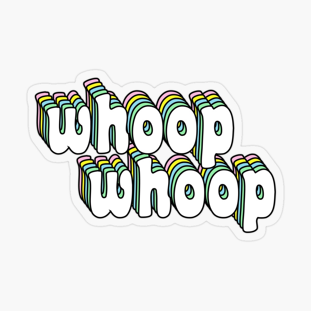 Whoop! Sticker for Sale by kendylrickard