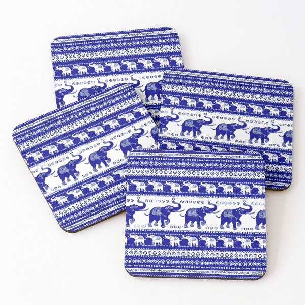Item preview, Evil Eye Elephant Ornamental Pattern designed and sold by k9printart.