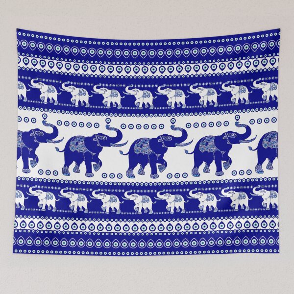 Item preview, Evil Eye Elephant Ornamental Pattern designed and sold by k9printart.