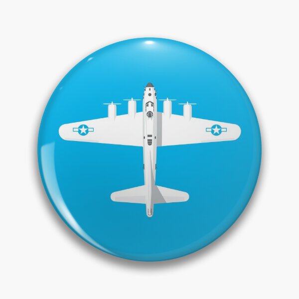 Artikelvorschau, B-17 WWII Bomber - Cyan entworfen und verkauft von VoodooCircus.