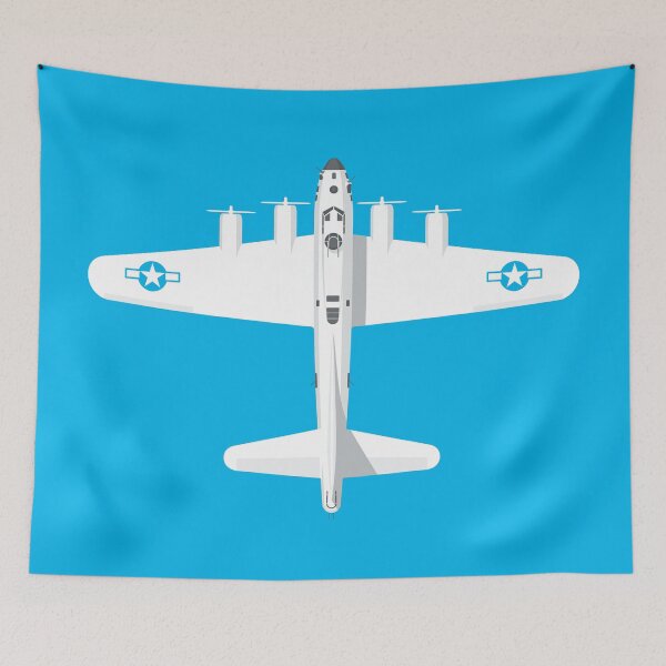 Item preview, B-17 WWII Bomber - Cyan designed and sold by VoodooCircus.