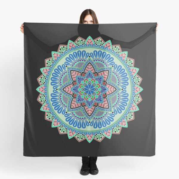 Buntes Mandala Tuch