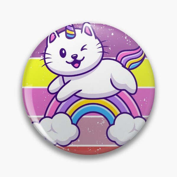 Artikelvorschau, Regenbogen-Einhorn-niedliche Katze entworfen und verkauft von TEzy.