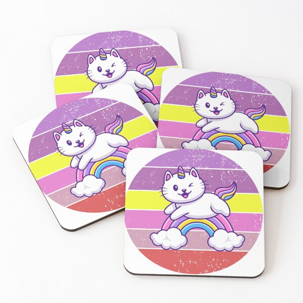 Item preview, Rainbow Unicorn Cute Cat designed and sold by TEzy.