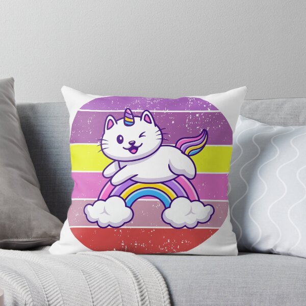 Item preview, Rainbow Unicorn Cute Cat designed and sold by TEzy.