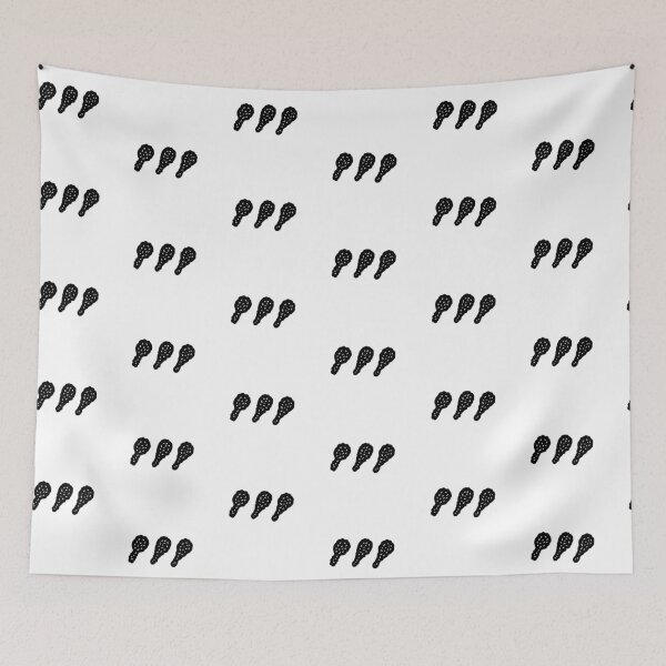 Item preview, 3 Fried Chicken Drumsticks Illustration Silhouette designed and sold by moongmakes.