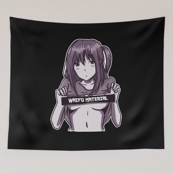 Item preview, Waifu Material Anime Hentai Sexy Ahegao Face Kawaii Gift designed and sold by Congex.