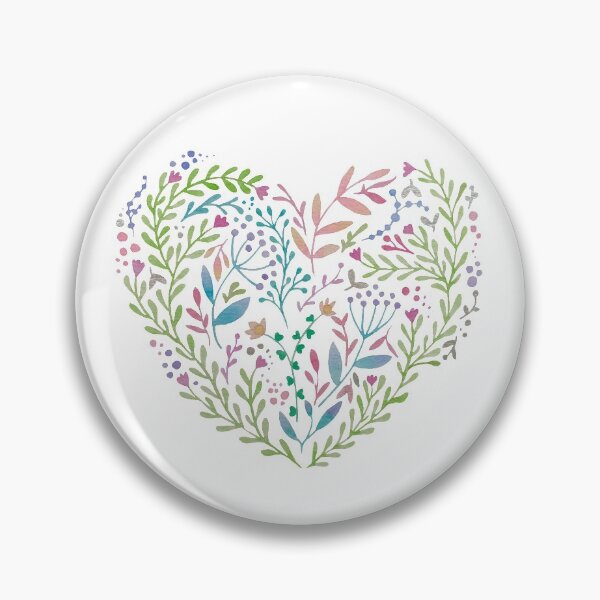 Item preview, Heart with colourful flower doodles designed and sold by Maria Antonieta Alcantara Arceo.
