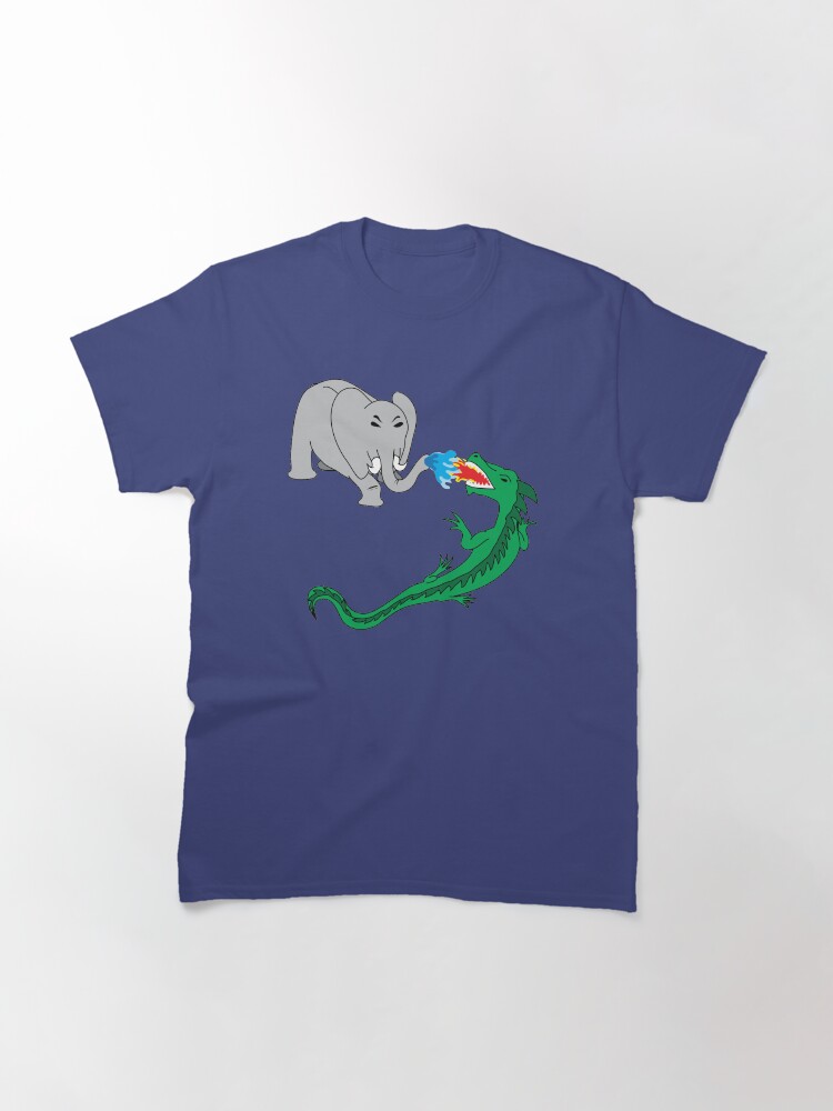 Alternate view of Elephant vs. Dragon Classic T-Shirt