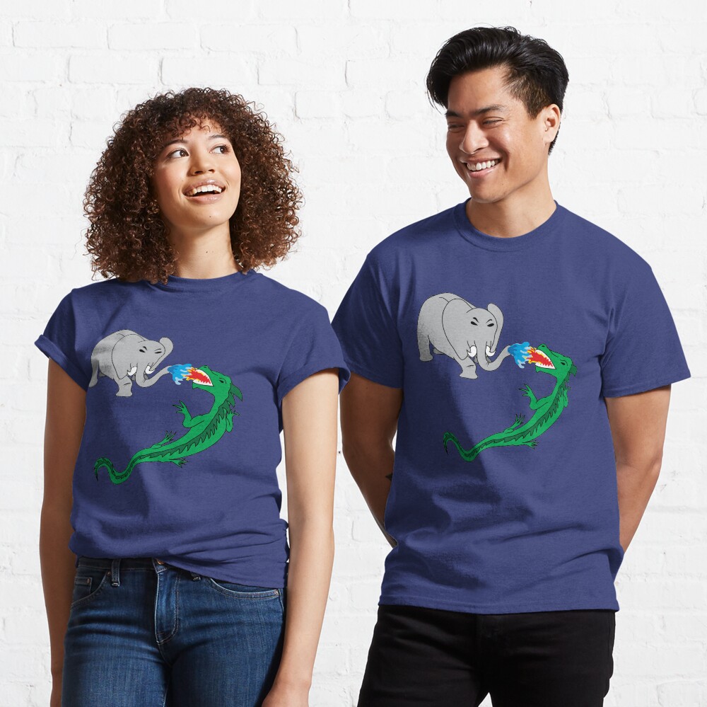 Elephant vs. Dragon Classic T-Shirt