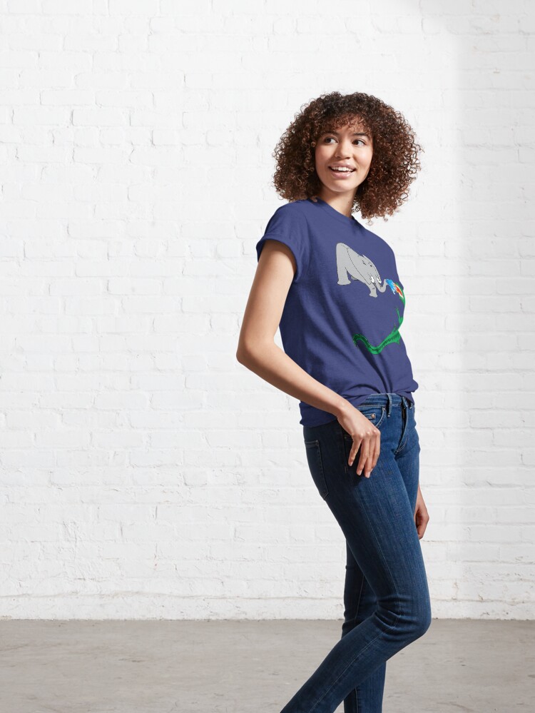 Alternate view of Elephant vs. Dragon Classic T-Shirt