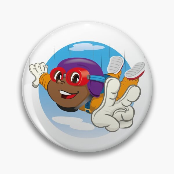 Item preview, Afro-descendant boy child illustration parachuting. Ideal for materials about extreme and institutional sports designed and sold by LucianoCosmo.