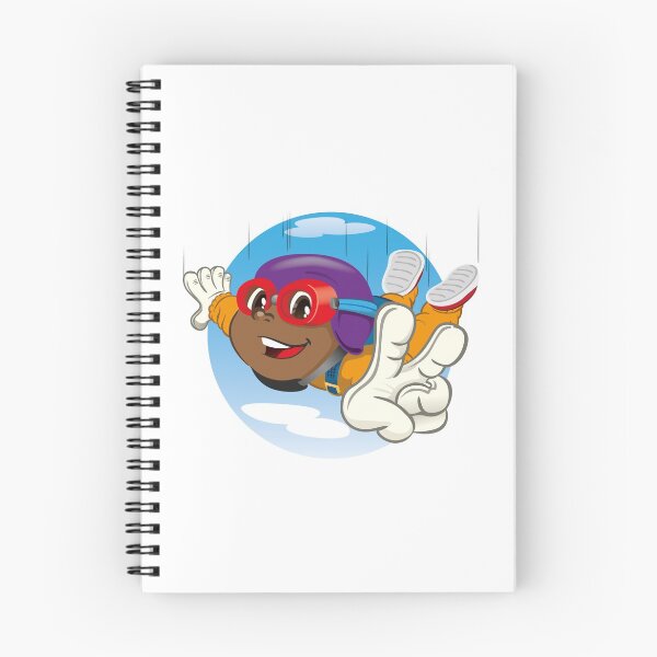 Item preview, Afro-descendant boy child illustration parachuting. Ideal for materials about extreme and institutional sports designed and sold by LucianoCosmo.